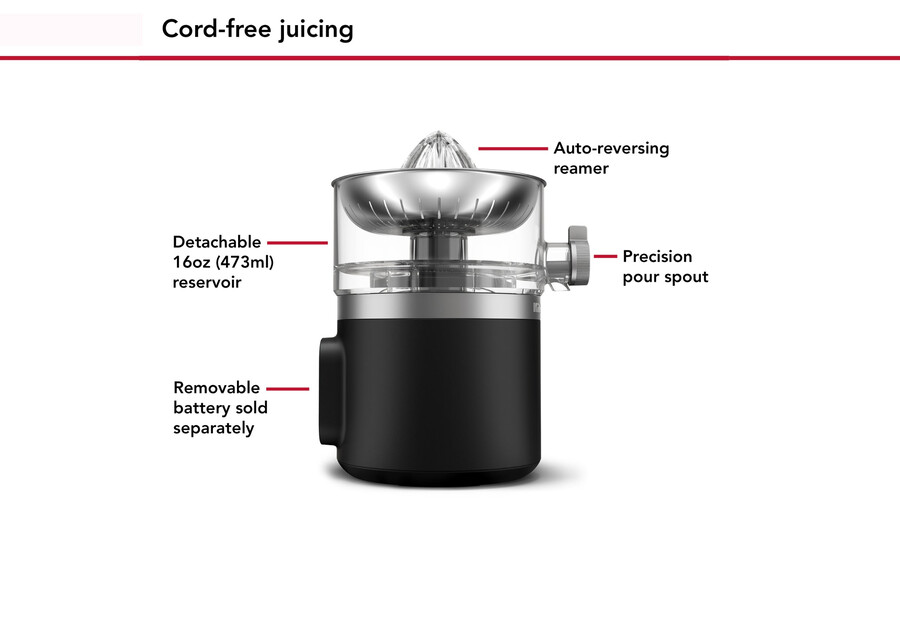 kitchenaid go akku-zitruspresse ohne batterie