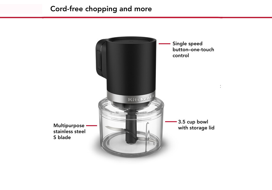 kitchenaid go akku-zerkleinerer mit akku