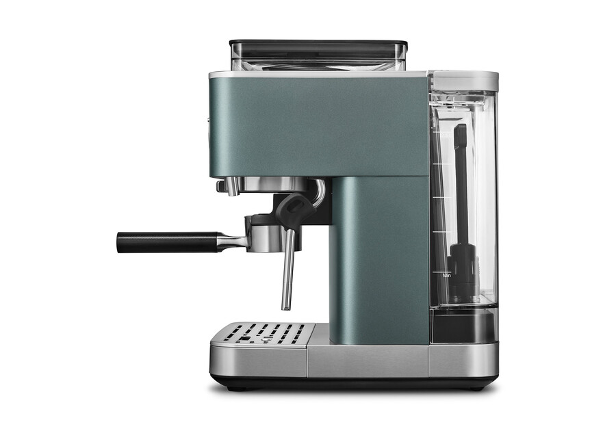 halbautomatische espressomaschine mit kegelmahlwerk
