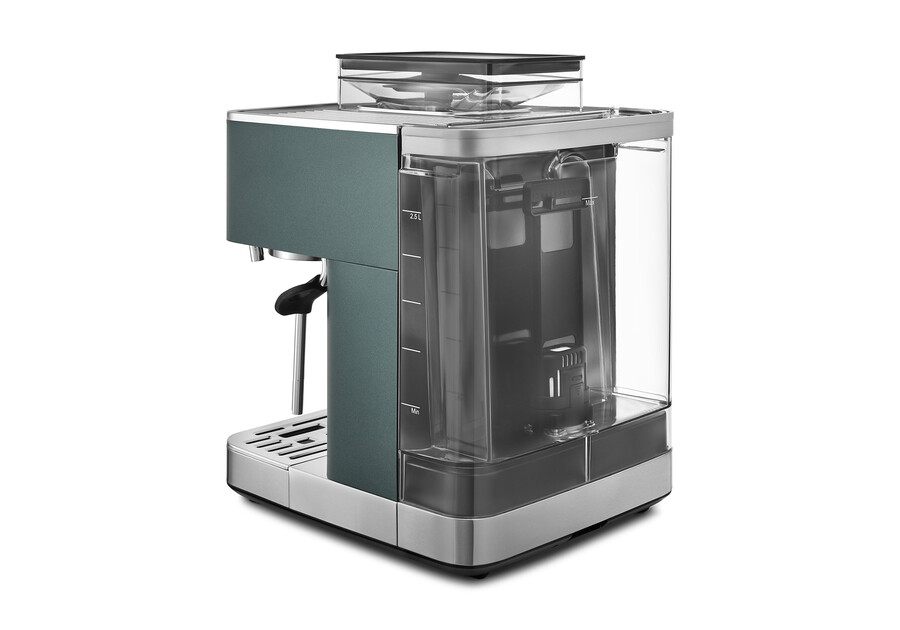 halbautomatische espressomaschine mit kegelmahlwerk