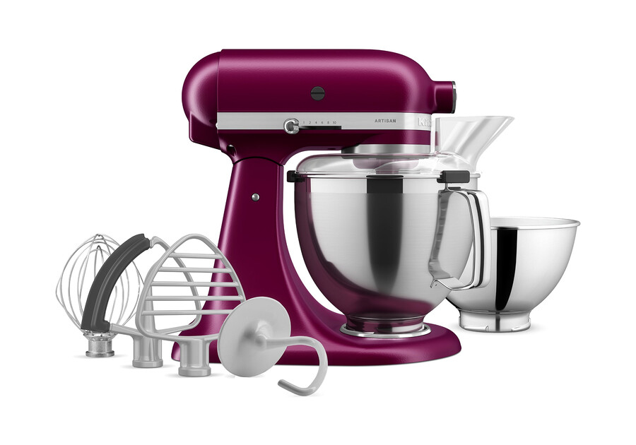 artisan standmixer mit kippbarem kopf – rote bete ksm195