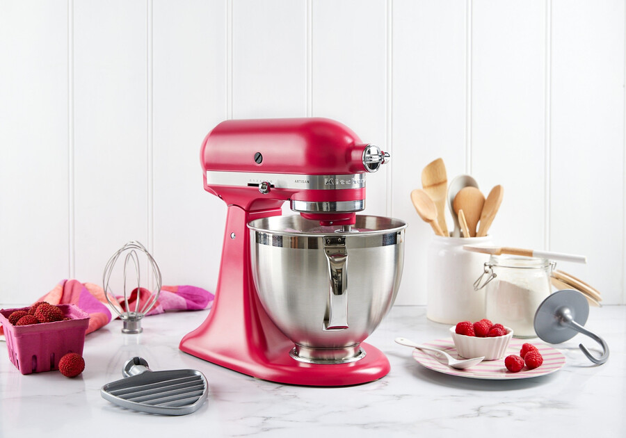 artisan standmixer mit kippbarem kopf - hibiskus ksm195